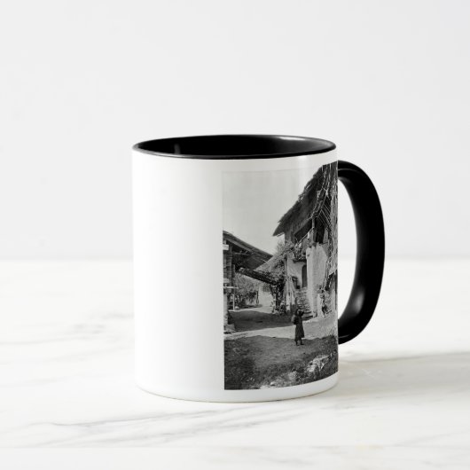 dorp Valais, begin 20e eeuw Mok (Voorkant rechts)