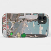 Dorp van Chamonix (wit) Case-Mate iPhone Case (Achterkant (horizontaal))