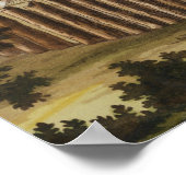 dorp van een inheemse stam in Florida, graf Poster (Hoek)