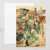 Dorp van Gardanne door Paul Cezanne,  kunst (Voorkant / Achterkant)