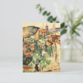 Dorp van Gardanne door Paul Cezanne,  kunst Briefkaart (Staand voorkant)