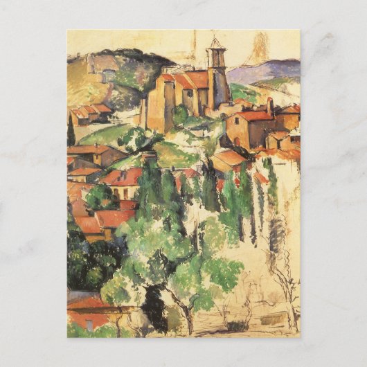 Dorp van Gardanne door Paul Cezanne,  kunst Briefkaart (Voorkant)