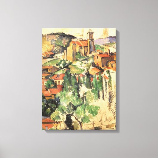 Dorp van Gardanne door Paul Cezanne,  kunst Canvas Afdruk (Voorkant)