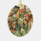 Dorp van Gardanne door Paul Cezanne, kunst Keramisch Ornament (Rechts)
