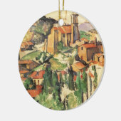 Dorp van Gardanne door Paul Cezanne, kunst Keramisch Ornament (Links)