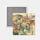 Dorp van Gardanne door Paul Cezanne,  kunst Magneet (Voorkant / Achterkant)