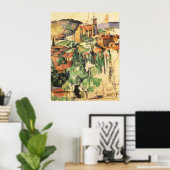 Dorp van Gardanne door Paul Cezanne, kunst Poster (Thuiskantoor)