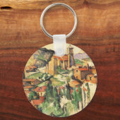 Dorp van Gardanne door Paul Cezanne, kunst Sleutelhanger (Voorkant)