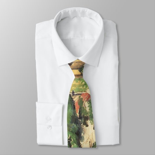Dorp van Gardanne door Paul Cezanne, kunst Stropdas (Gebonden)