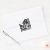 Dorp van Wallis, begin 20e eeuw Vierkante Sticker (Envelop)