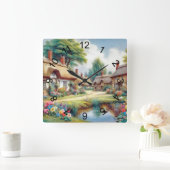 dorp vierkante klok (Huis)