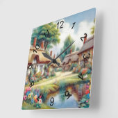 dorp vierkante klok (Hoek)