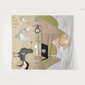 dorp wandkleed (Voorkant (horizontaal))