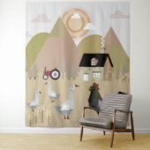 dorp wandkleed (In situ)