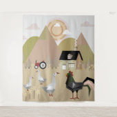 dorp wandkleed (Voorkant)