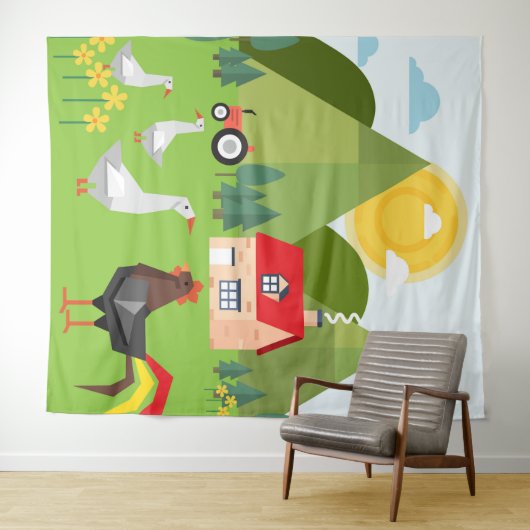 dorp wandkleed (In Situ (horizontaal))