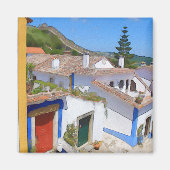 dorp waterverf magneet (Voorkant)