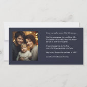 Dorp Winter Kerst Scène met Foto (Achterkant)