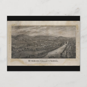 dorp Wyoming, Wyoming Valley Pennsylvania Briefkaart