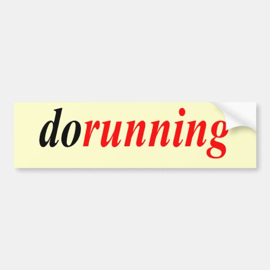 dorpeling bumpersticker (Voorkant)