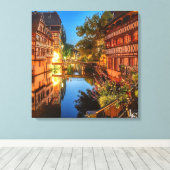 dorpsavond canvas afdruk (Insitu (Houten vloer))