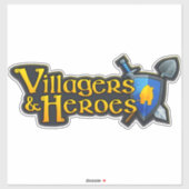Dorpsbewoners & Heroes Classic Sticker (Vel)