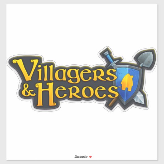 Dorpsbewoners & Heroes Classic Sticker (Vel)
