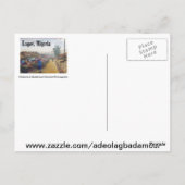 dorpsbewoners, WELKOM TO AFRICA Briefkaart (Achterkant)