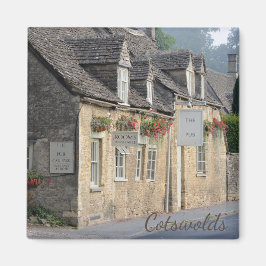Dorpscabine in de Cotswolds tekstmagneet Magneet