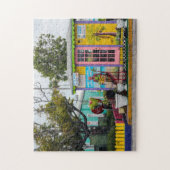 Dorpscottage Bahama's. Legpuzzel (Verticaal)