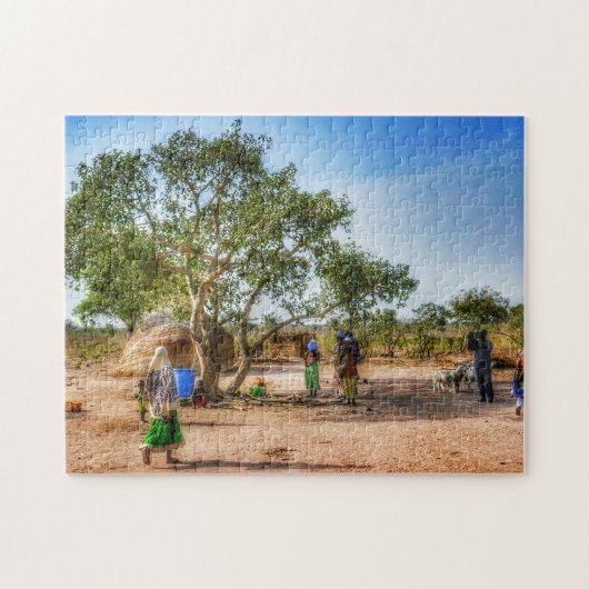Dorpse leven. legpuzzel (Horizontaal)