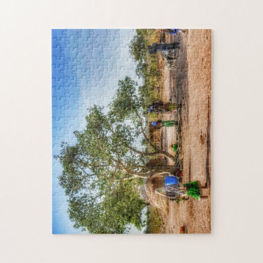 Dorpse leven. legpuzzel (Verticaal)