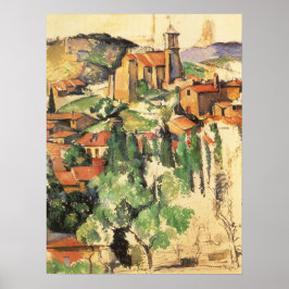 Dorpsgemeenschap Gardanne door Paul Cezanne, Vinta Poster