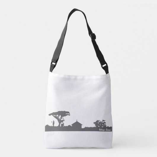 dorpsgezicht crossbody tas (Achterkant)