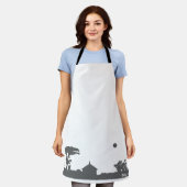 dorpsgezicht schort (Gedragen)