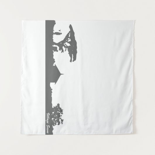 dorpsgezicht wandkleed (Voorkant (horizontaal))