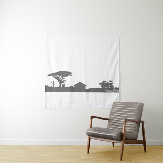 dorpsgezicht wandkleed (In situ)