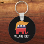 Dorpsidioot - Trump - Sleutelhanger (Voorkant)