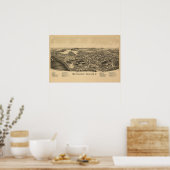 Dorpskaart van Wappingers Falls Poster (Keuken)