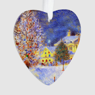 Dorpskern in de winter ornament