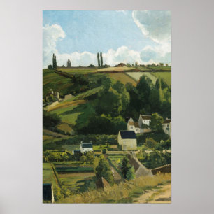 dorpslandschapsschilderkunst poster