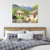 Dorpsscène door Dubovskoy, 1911 Canvas Afdruk (Insitu (Slaapkamer))