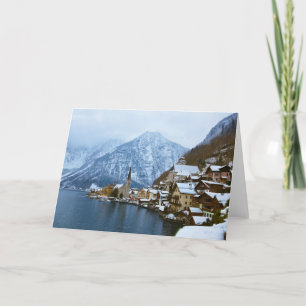 dorpsstaat op het meer van salzburg oostenrijk feestdagen kaart