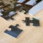 dorpsstaat op het meer van salzburg oostenrijk legpuzzel (Zijkant)