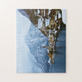 dorpsstaat op het meer van salzburg oostenrijk legpuzzel (Verticaal)