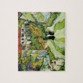 Dorpstraat en trappen Auvers, Figuren Legpuzzel (Verticaal)