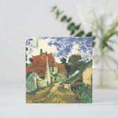 Dorpstraat in Auvers van Vincent van Gogh (Staand voorkant)