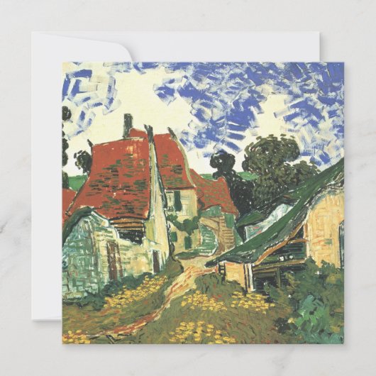 Dorpstraat in Auvers van Vincent van Gogh (Voorkant)