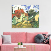 Dorpstraat in Auvers van Vincent van Gogh Canvas Afdruk (Insitu (Woonkamer))