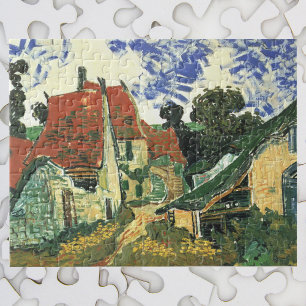 Dorpstraat in Auvers van Vincent van Gogh Legpuzzel